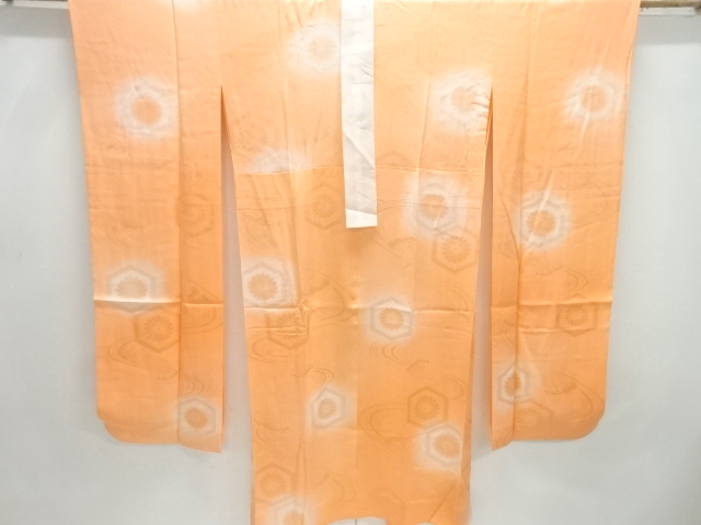 JAPANESE HITOE JUBAN FOR FURISODE / WOVEN KIKKO WITH FLOWER